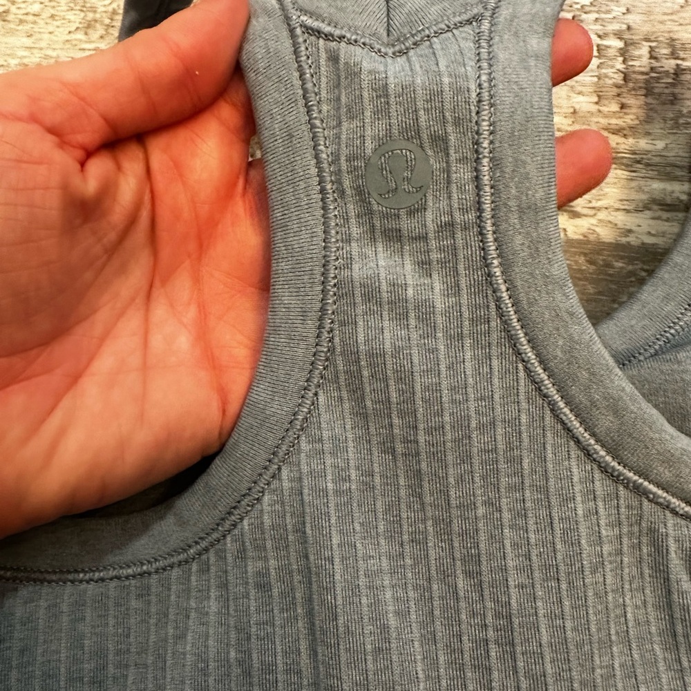 Lululemon Gray Ribbed Tank Top